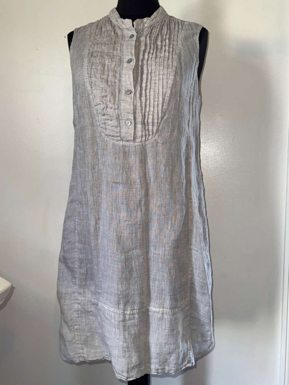 NIC+ZOE Sleeveless Midi Dress in Light Gray